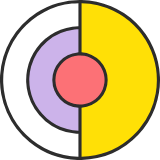 Split Circle & Dot