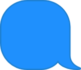 Round Stubby Speech Bubble