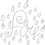 Raining Fire Sticker